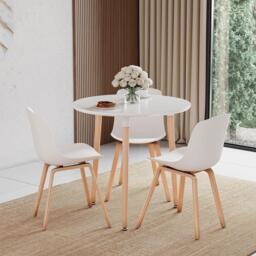 Tom Dixon - Tube Dining Table Black White Marble Top 600mm