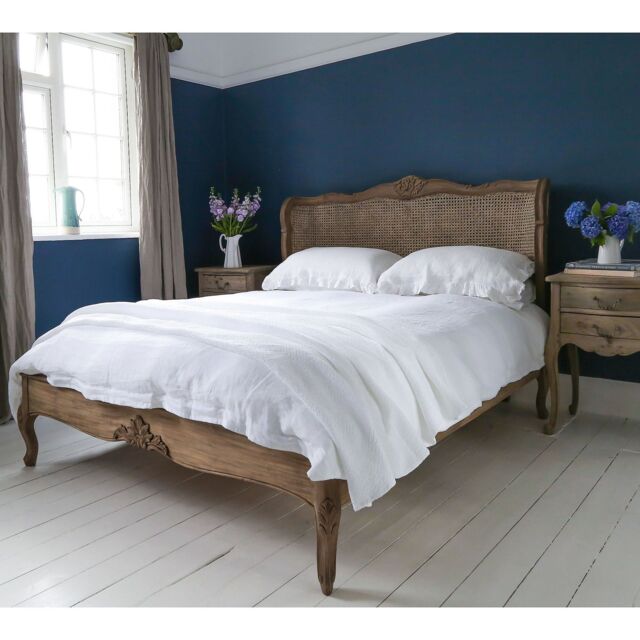 Chateauneuf Rustic Rattan French Bed (King Size) by French Bedroom ...