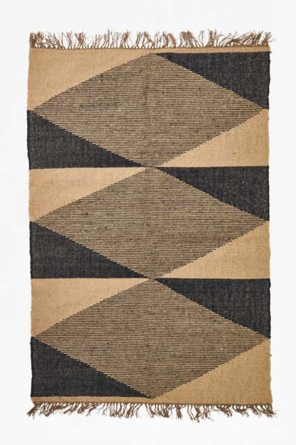 Aztec Geometric Jute Rug by French Connection UK | ufurnish.com