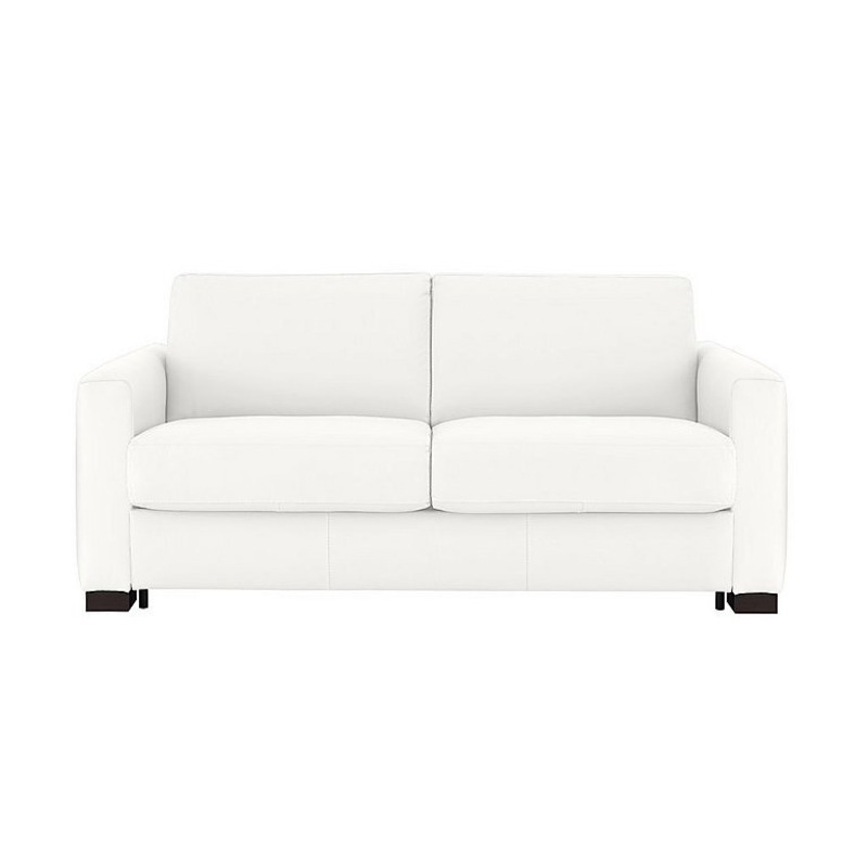 Nicoletti Alcova 2.5 Seater Leather Sofa Bed with Box Arms Botero