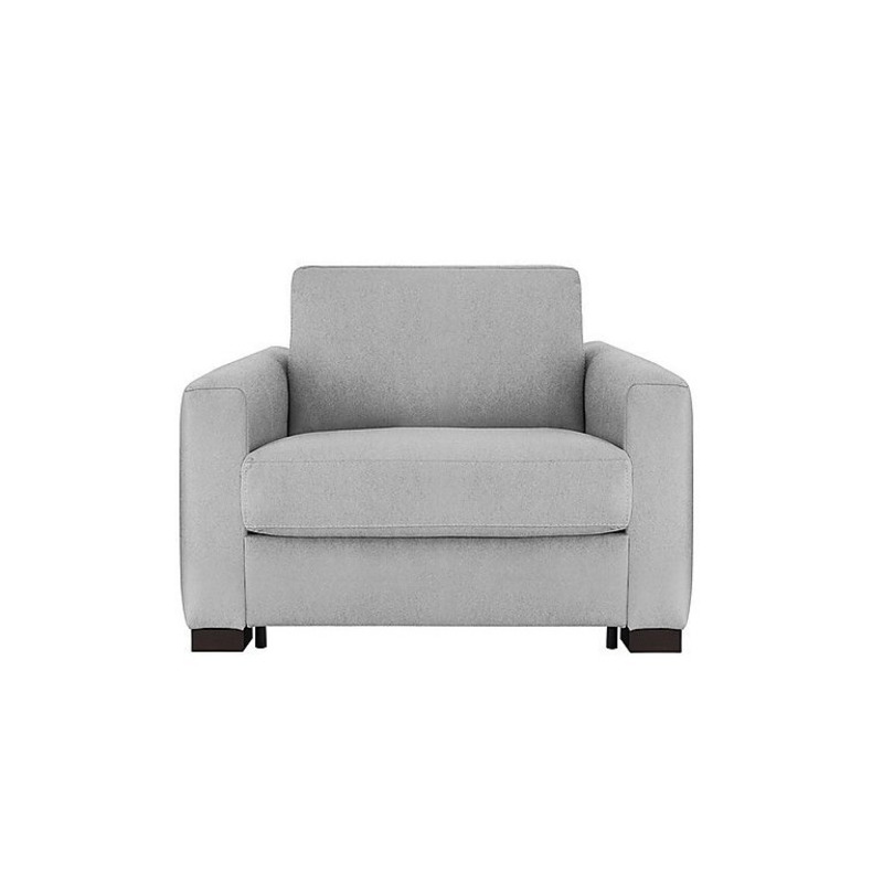 Nicoletti Alcova Fabric Chair Sofa Bed with Box Arms Fuente Cement