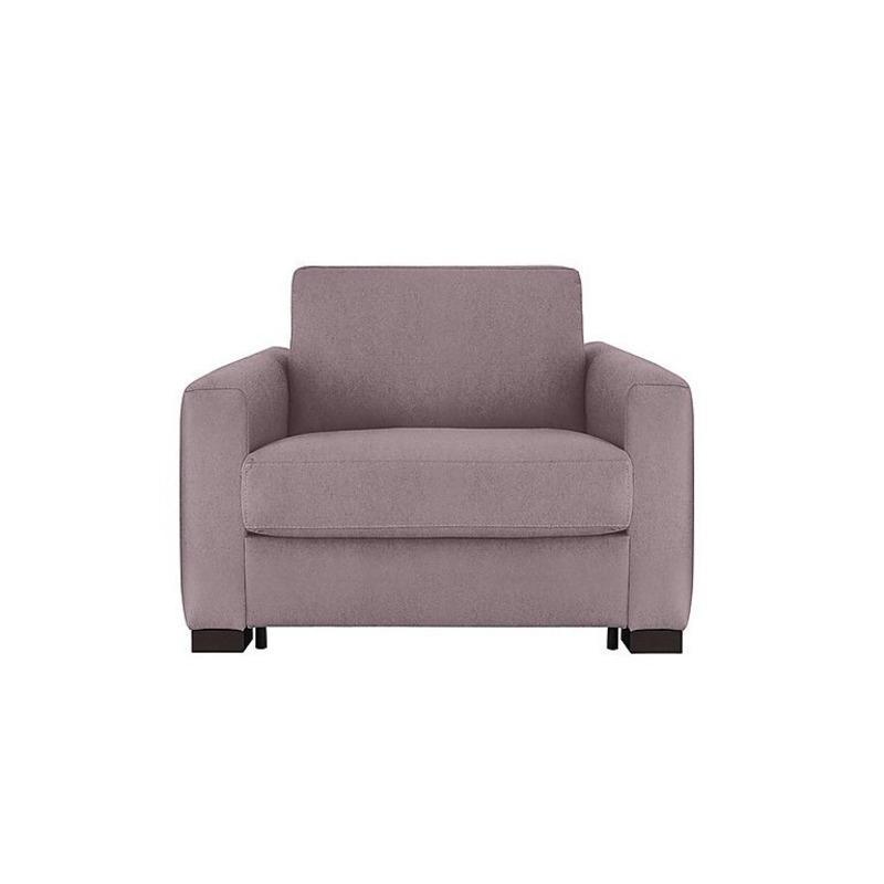 Nicoletti Alcova Fabric Chair Sofa Bed with Box Arms Fuente Rose by Furniture Village