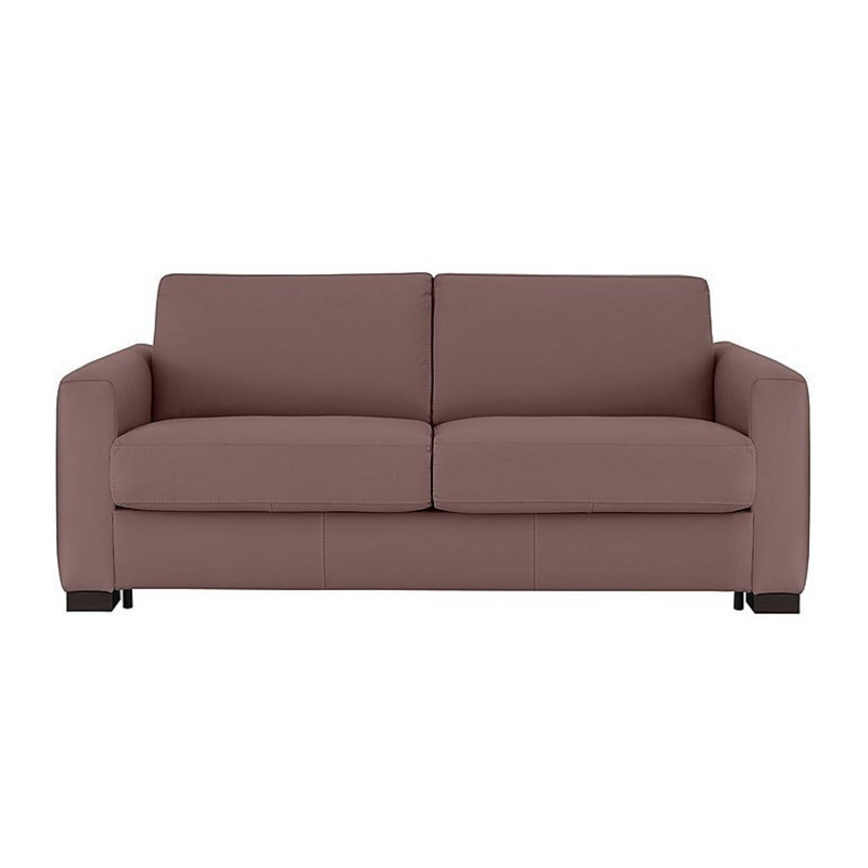 Nicoletti Alcova 3 Seater Leather Sofa Bed with Box Arms Botero