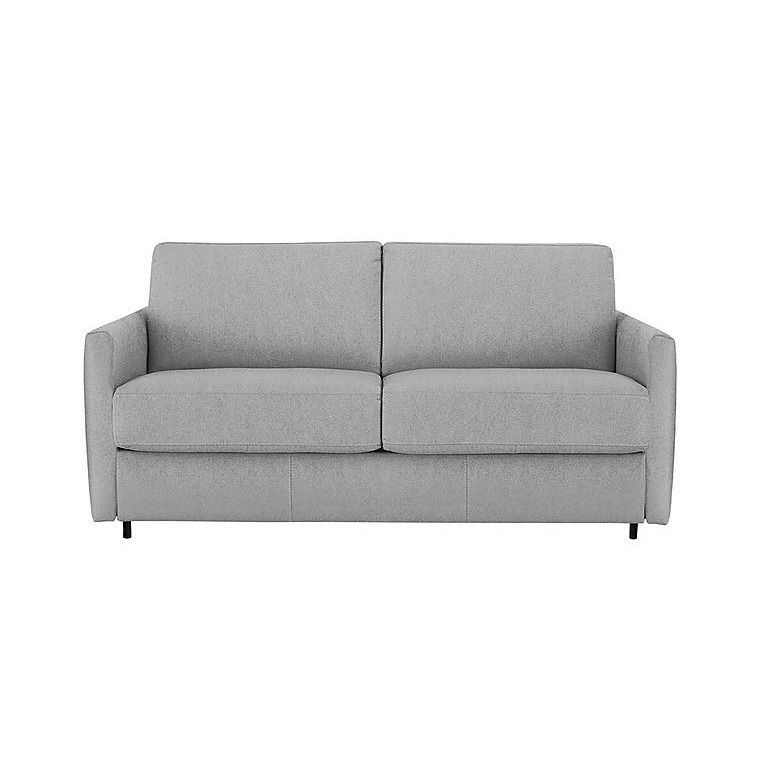 Nicoletti Alcova 2.5 Seater Fabric Sofa Bed with Slim Arms Fuente Cement by Furniture