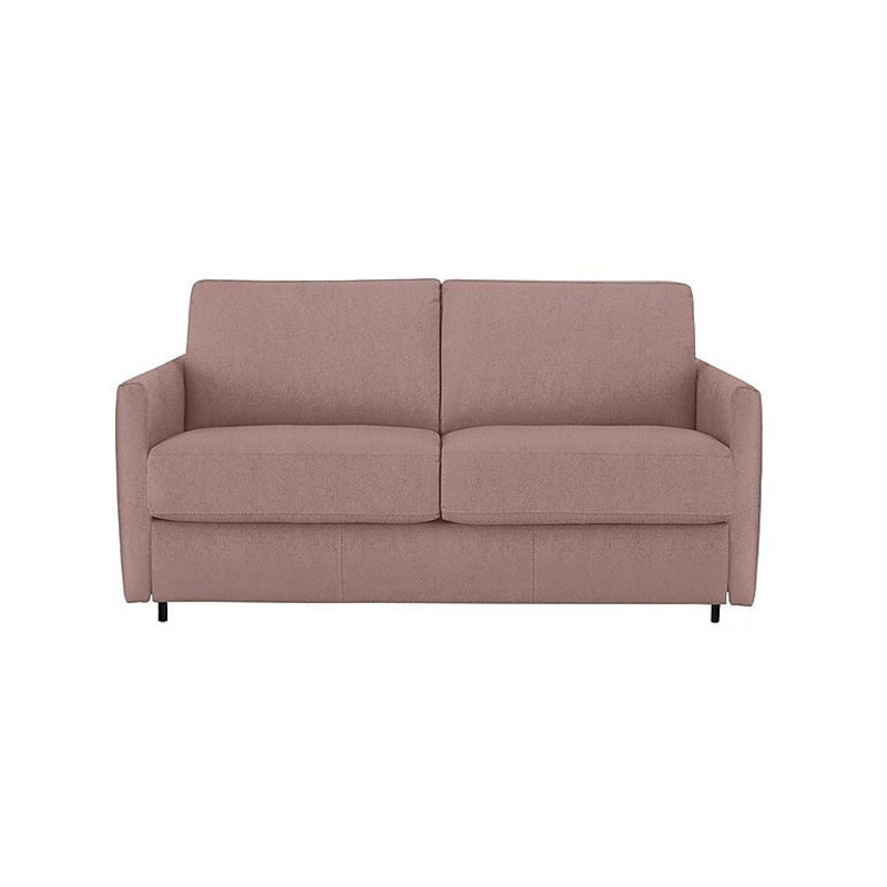Nicoletti Alcova 2 Seater Fabric Sofa Bed with Slim Arms Fuente Coral by Furniture Village
