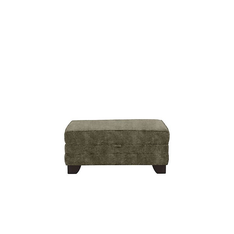 Ariana Fabric Storage Footstool Dapple Sage by Furniture Village