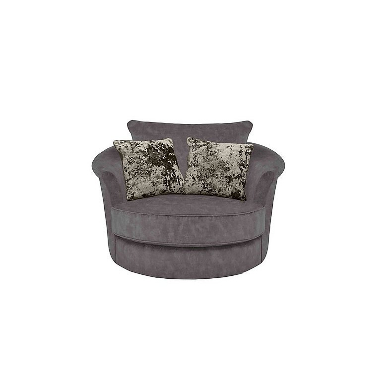 Ariana Twister Snuggler Chair Dapple Moleskin by Furniture Village