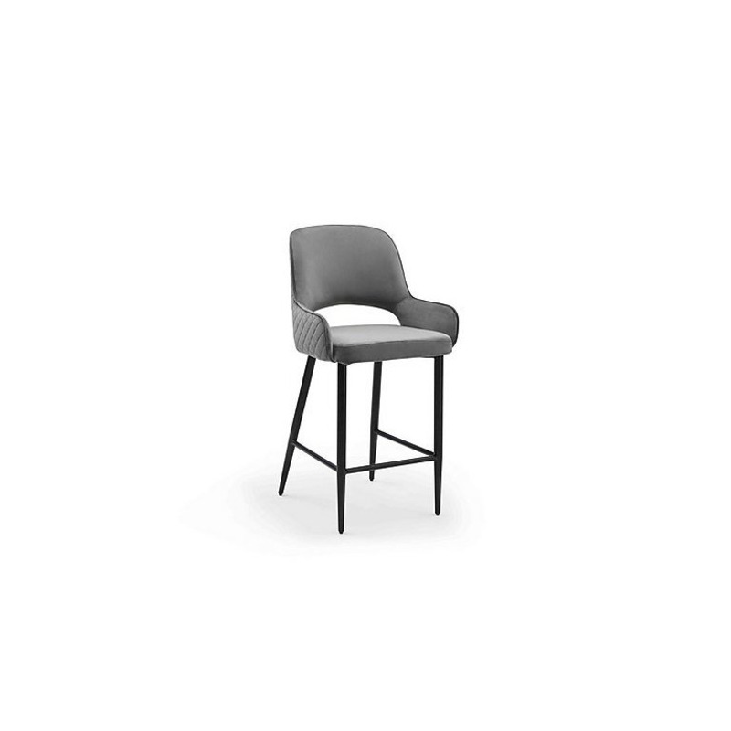 Basque Bar Stool Granite by Furniture Village