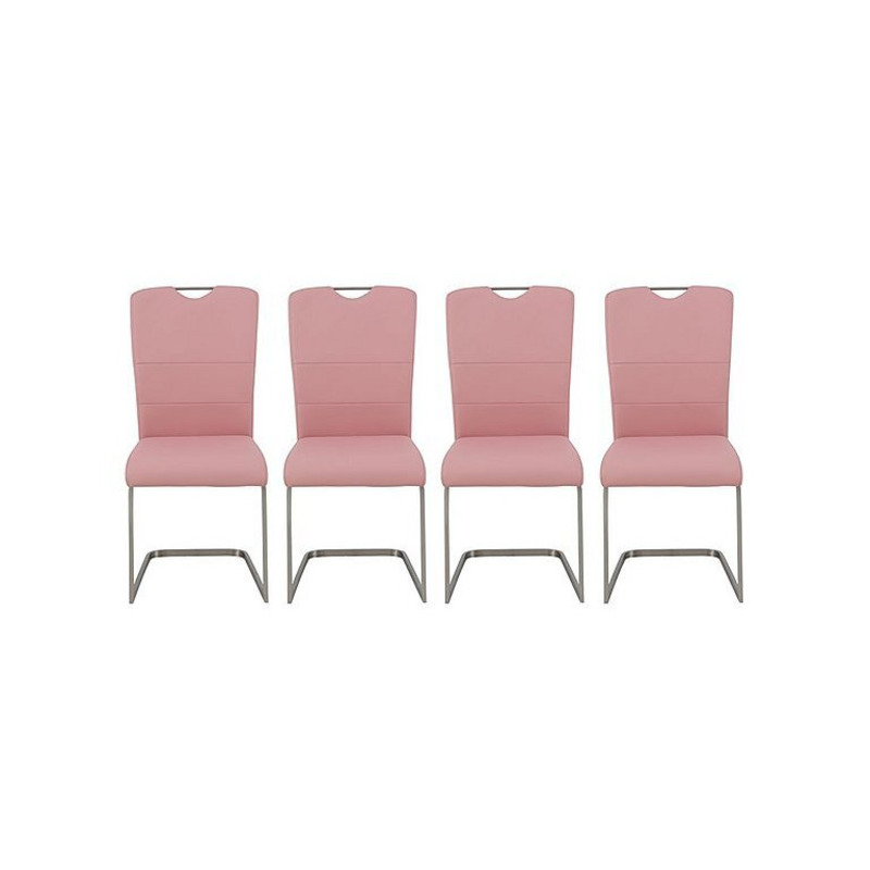 Bianco Set of 4 Dining Chairs Pink by Furniture Village