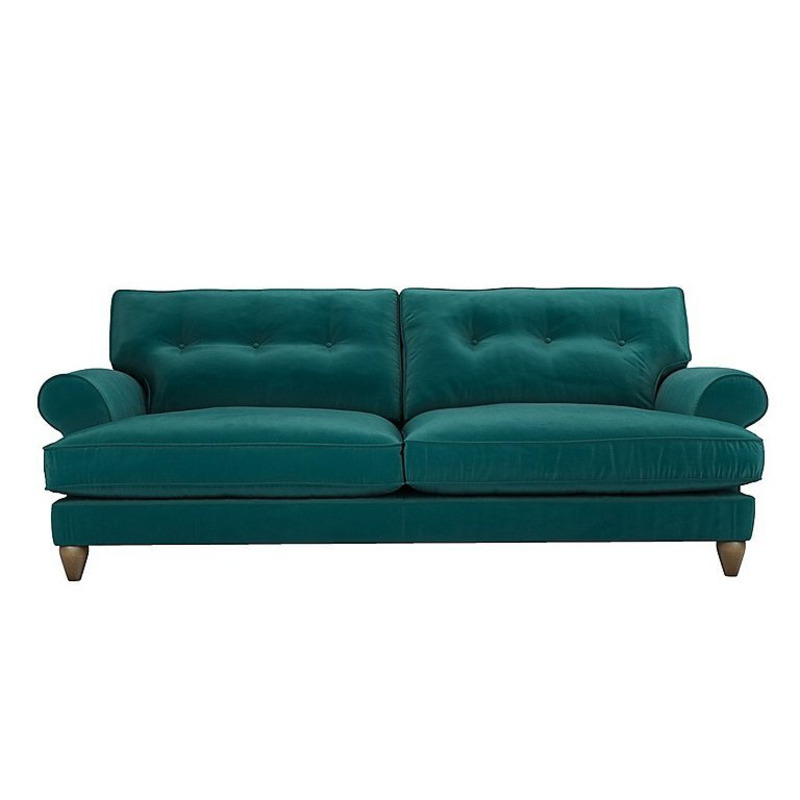 The Lounge Co. Bronwyn 4 Seater Fabric Classic Back Fibre Fill Sofa