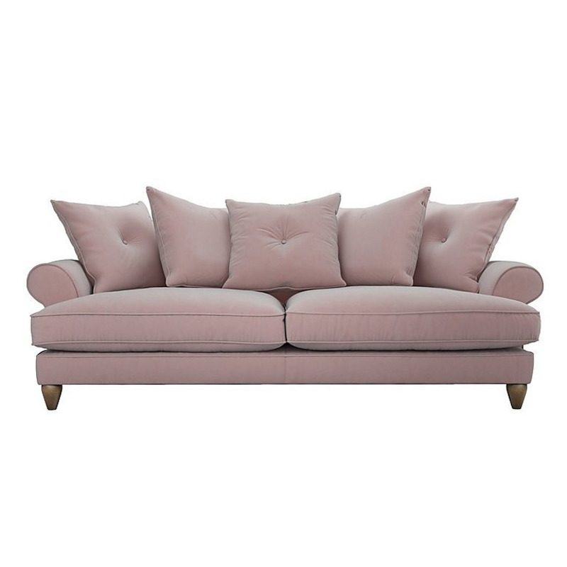 The Lounge Co. Bronwyn 4 Seater Fabric Scatter Back Fibre Fill Sofa