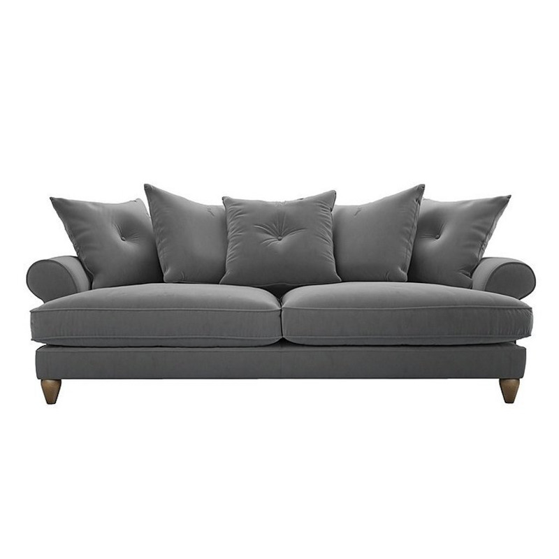 The Lounge Co. Bronwyn 4 Seater Fabric Scatter Back Fibre Fill Sofa
