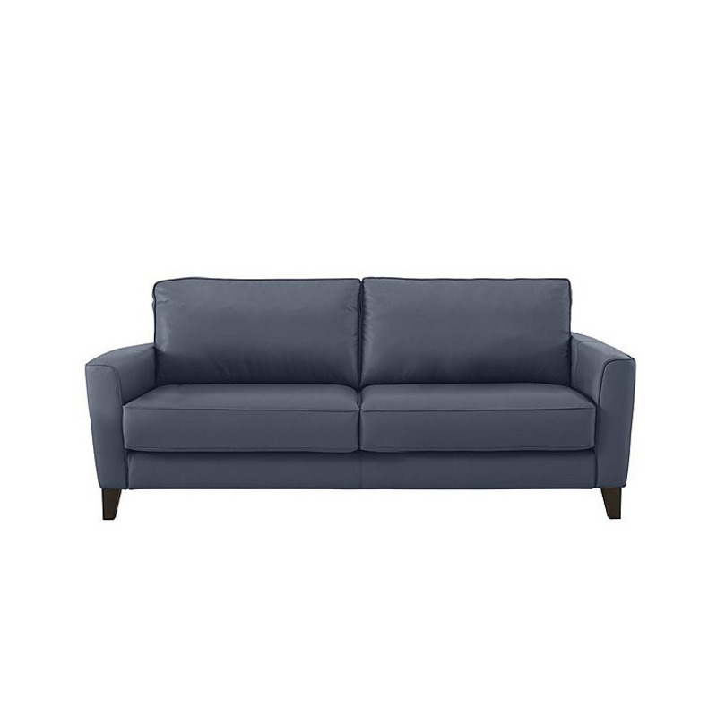 Brondby 3 Seater Leather Sofa Blue World of Leather by Furniture