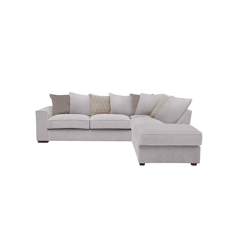 Cory Fabric Right Hand Facing Corner Chaise Scatter Back Sofa Bed