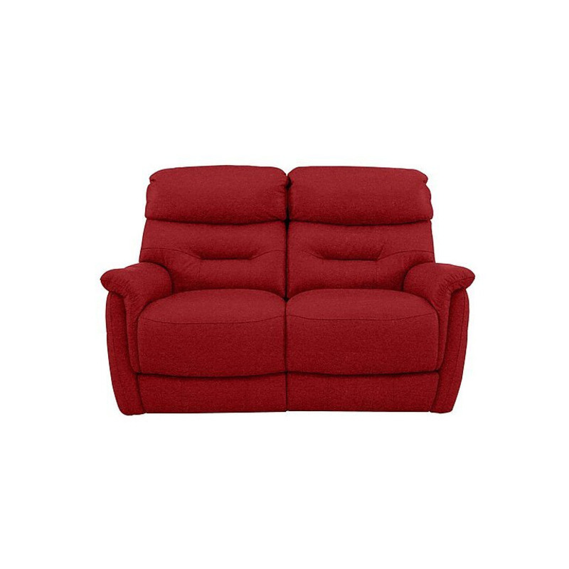 Chicago 2 Seater Fabric Battery Recliner Sofa Red by Furniture