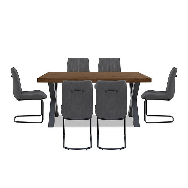 Bodahl Compact Terra Straight Edge Dining Table with XShaped Legs