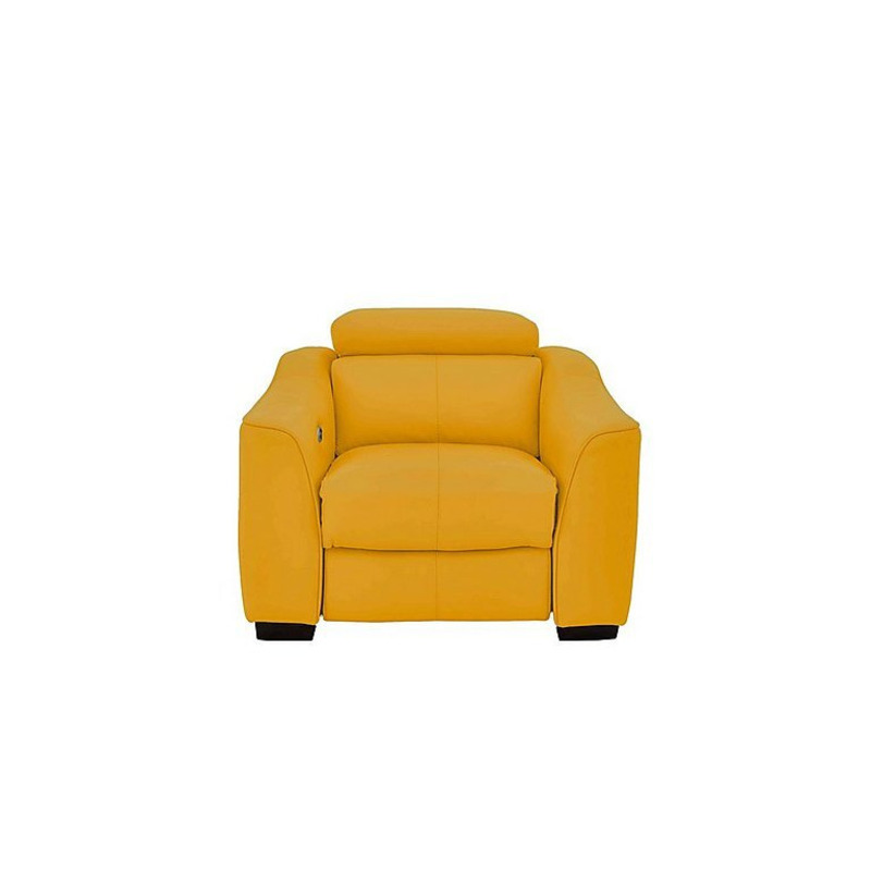 Elixir NC Leather Armchair with Manual Recliner Sunflower by