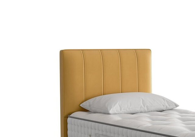 Vispring - Hera Headboard - Single - Plush Velvet Turmeric by Furniture ...