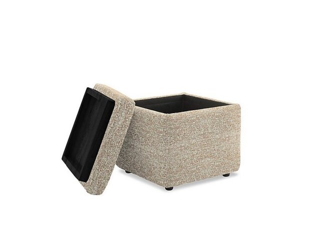 Cube Storage Stool G Plan - Arlo Fabric Storage Cube Tray Stool with Ebony - Kampala Beige ...