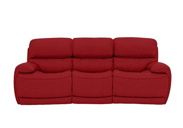 Red Rocking Sofa Rocco 3 Seater Fabric Power Rocker Sofa with Headrests - Red by ...