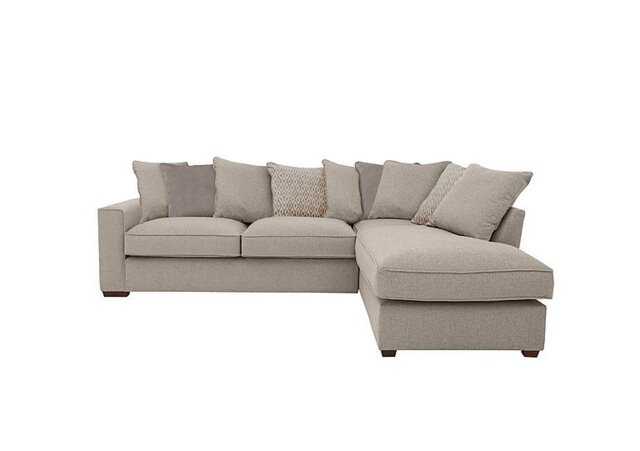 Cory Fabric Right Hand Facing Corner Chaise Scatter Back Sofa - Dallas ...