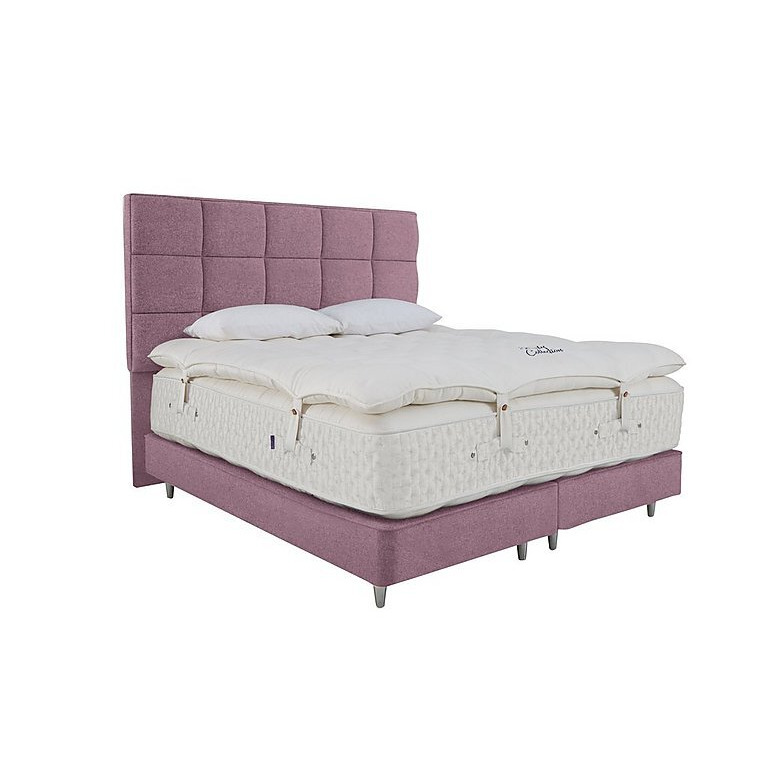Harrison Spinks - Stately Grantley Divan Set with Mattress Topper - Double - Pink