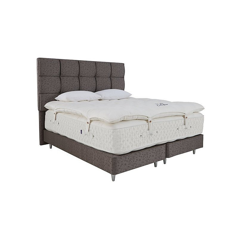 Harrison Spinks - Stately Grantley Divan Set with Mattress Topper - King Size - Grey
