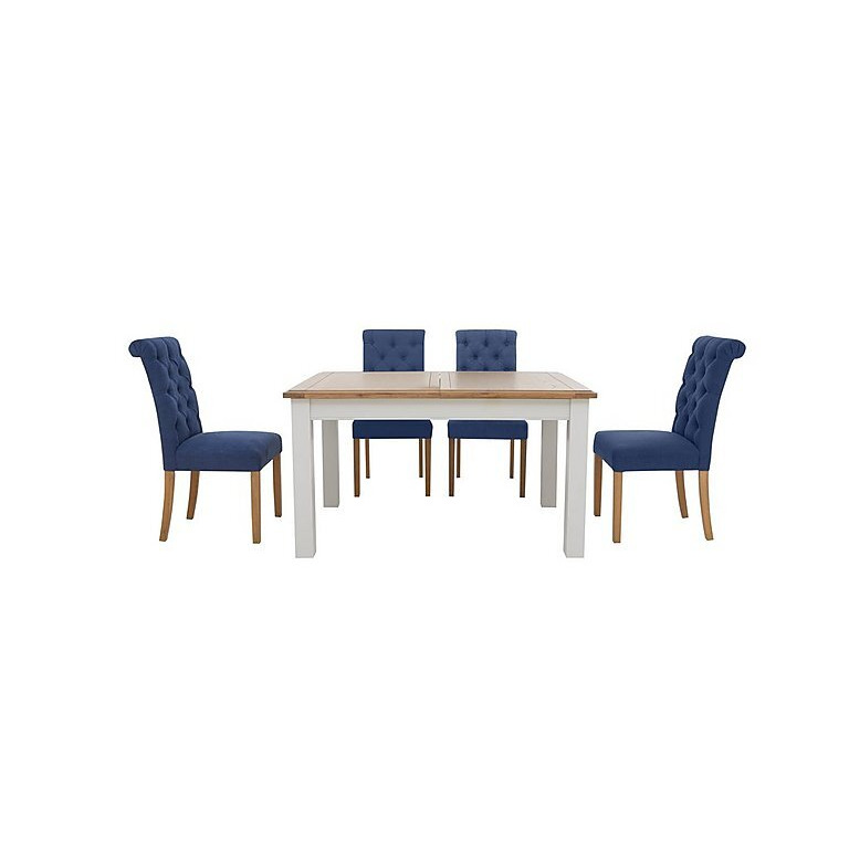 Furnitureland Hamilton Rectangular Extending Dining Table and 4