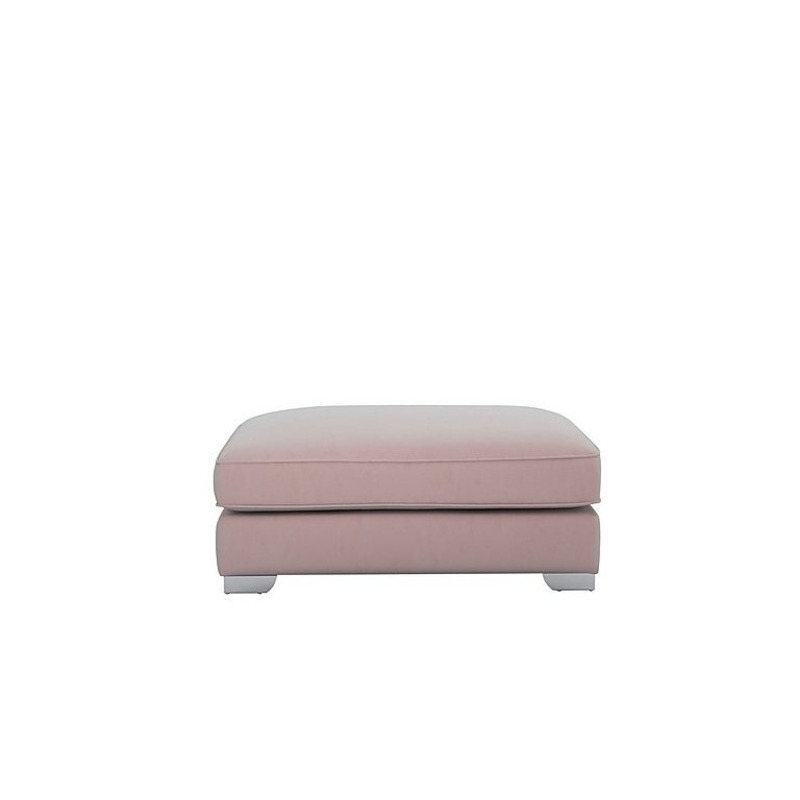 The Lounge Co. Isobel Rectangular Footstool Cotton Candy by