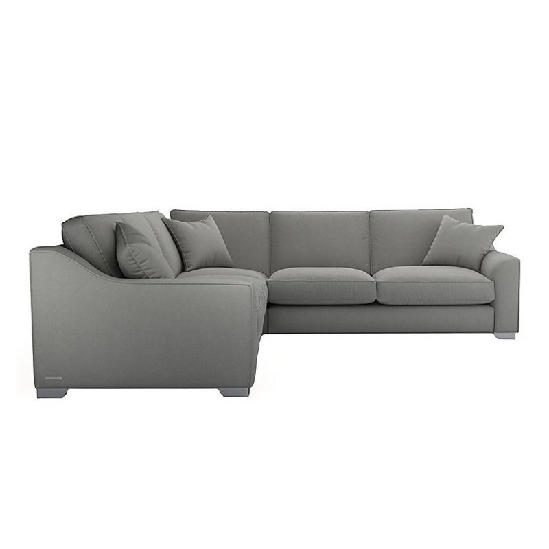 The Lounge Co. Isobel Large Fabric Corner Sofa with Chrome Feet