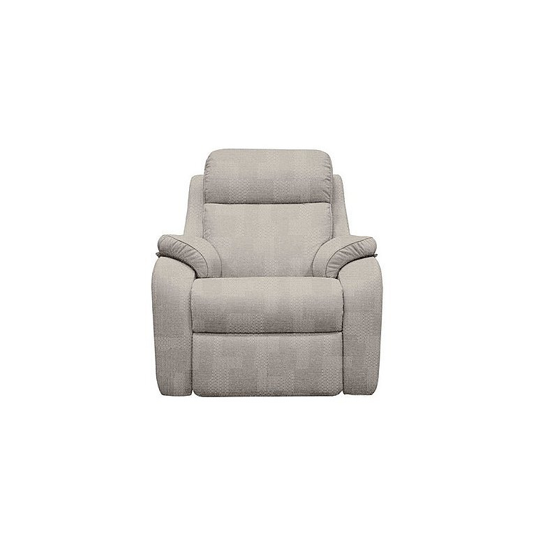 G Plan Kingsbury Fabric Power Recliner Armchair Faro Sky by