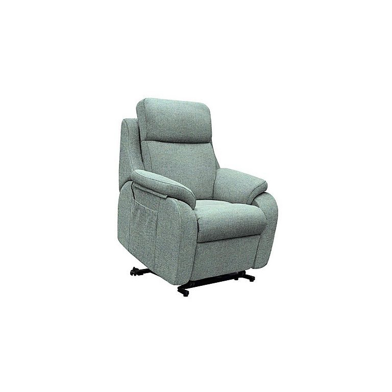 G Plan Kingsbury Small Fabric Lift and Rise Chair Dapple Kingfisher