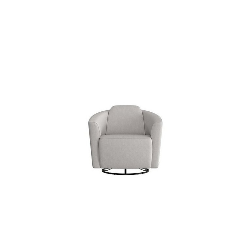 Nicoletti Ketty Fabric Swivel Chair Flambe Ghiaccio by Furniture