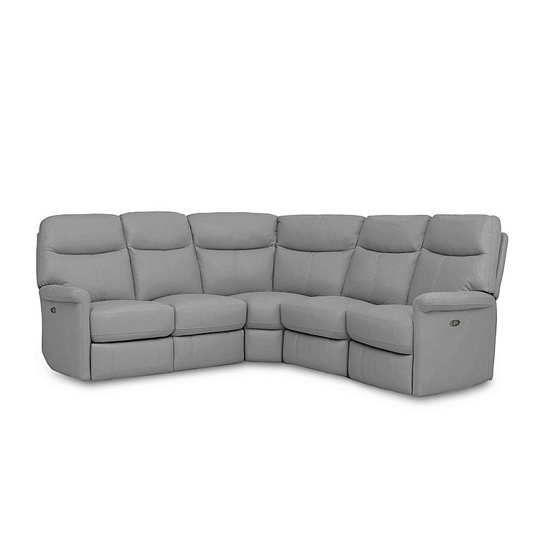 Compact Collection Lille Large Leather Power Recliner Corner Sofa by
