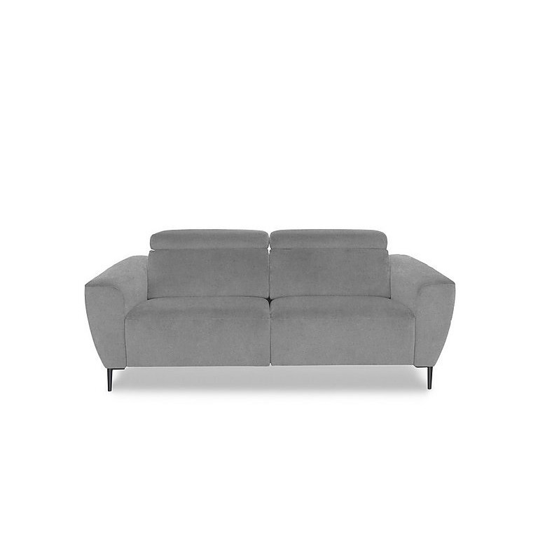Nicoletti Milano 2.5 Seater Fabric Power Recliner Sofa with Titanium