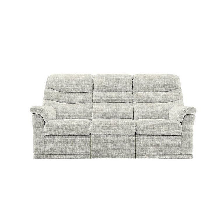 G Plan Malvern 3 Seater Sofa with Power Recliner Waffle Taupe by