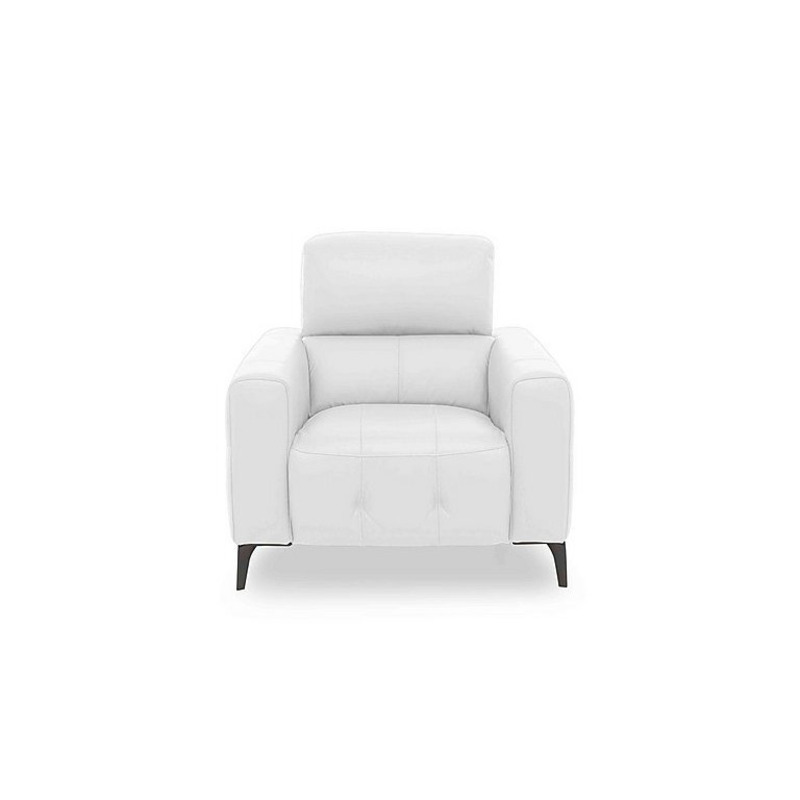 New York HW Leather Chair Star White by Furniture Village
