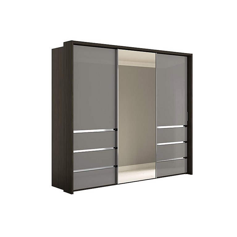 Wiemann Pacifica 2 260cm 3 Door Sliding Wardrobe with Drawers at Left
