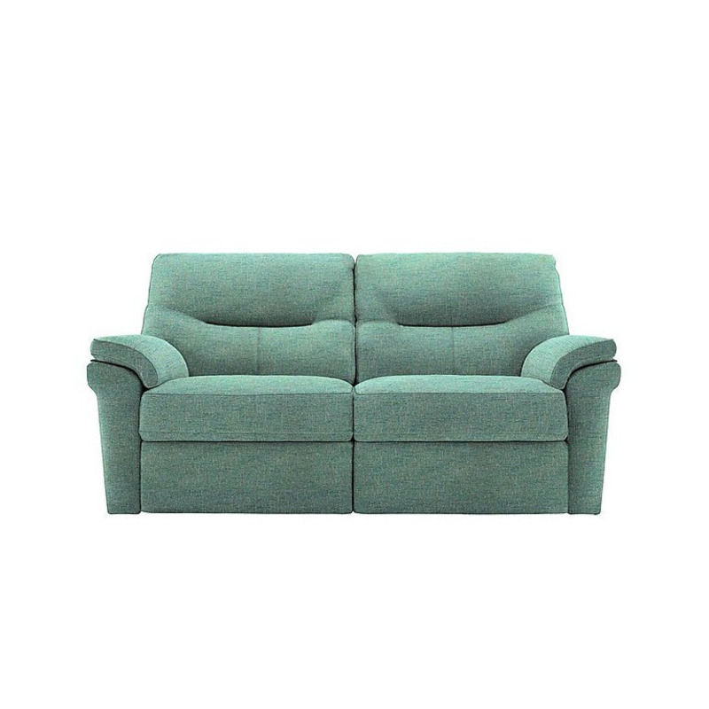 G Plan Seattle 2.5 Seater Fabric Power Recliner Sofa Teal by