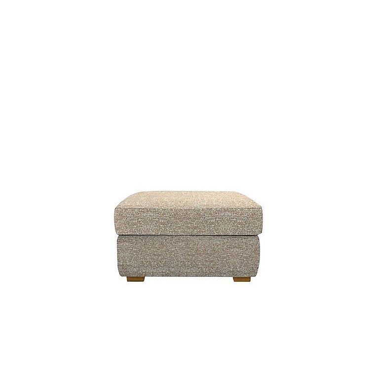 G Plan Seattle Fabric Storage Footstool with Wooden Feet Kampala