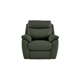 Snug Fabric Armchair - Green
