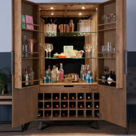 Parquet Oak Wine cabinet