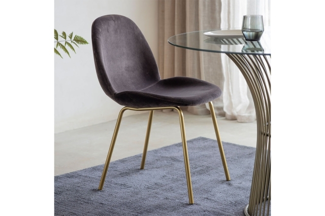 Gallery Direct Set of 2 Flanagan Dining Chairs in Chocolate Brown ...