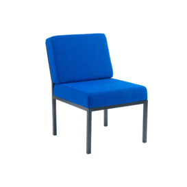 Metz Steel Framed Reception Chair, Blue