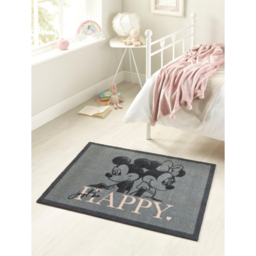 Disney Happy Mickey Mouse & Minnie Grey Rug by George at ASDA ...