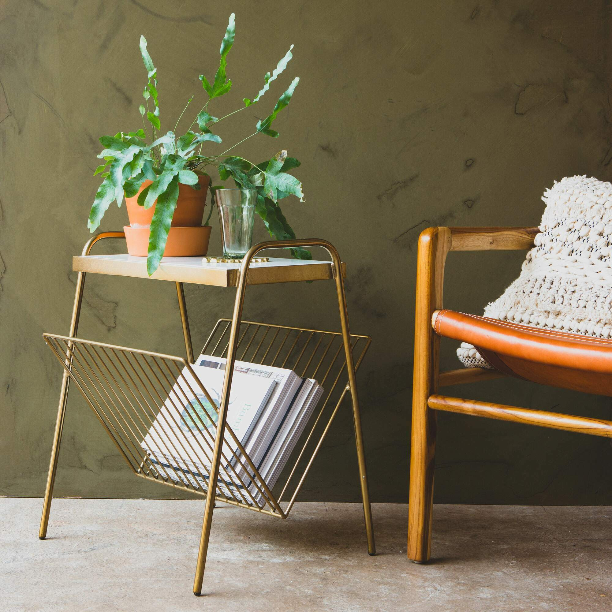 Magazine Rack Side Table by Graham & Green | ufurnish.com