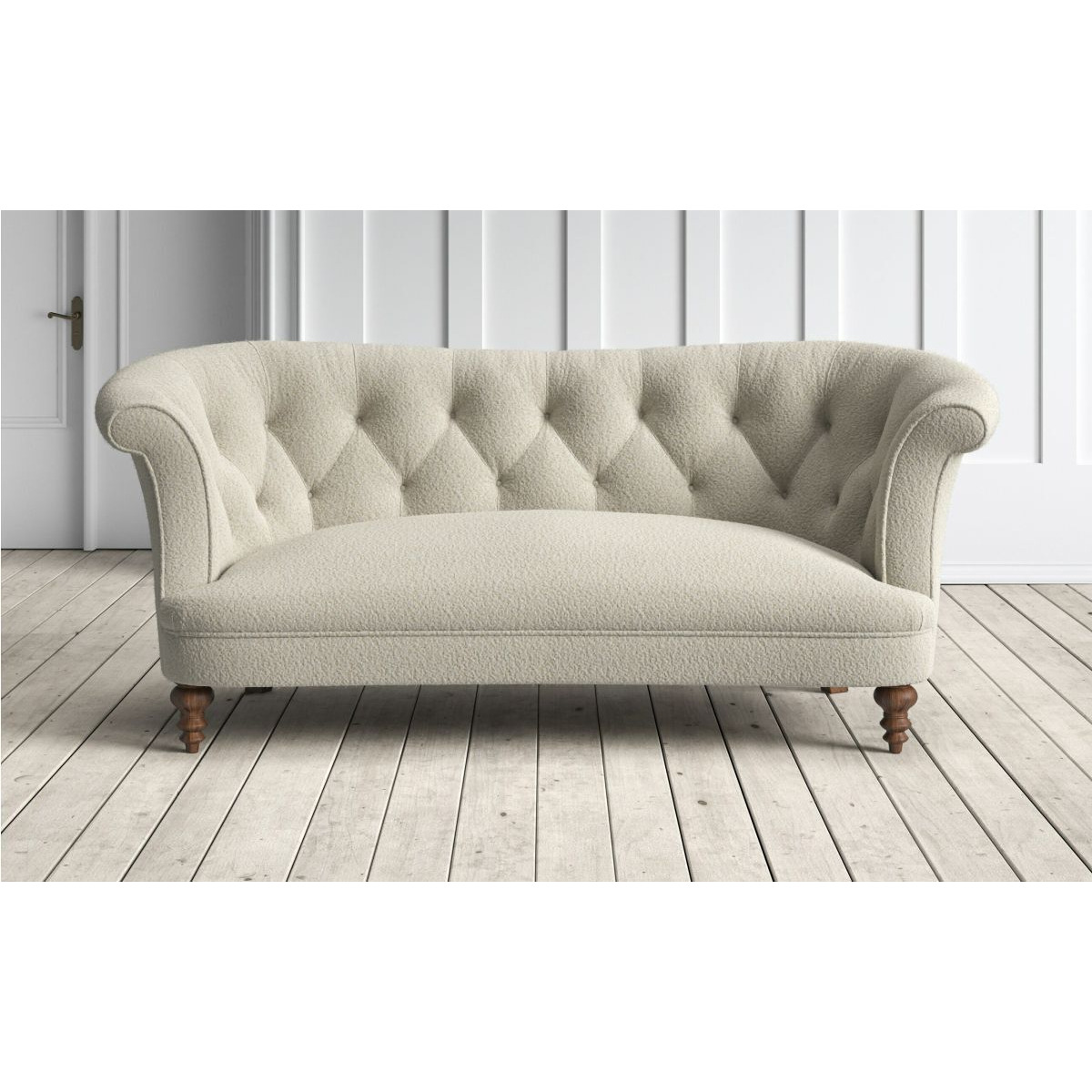 Graham and Green Diana 2.5 Seater Sofa in Chalk Bouclé by Graham