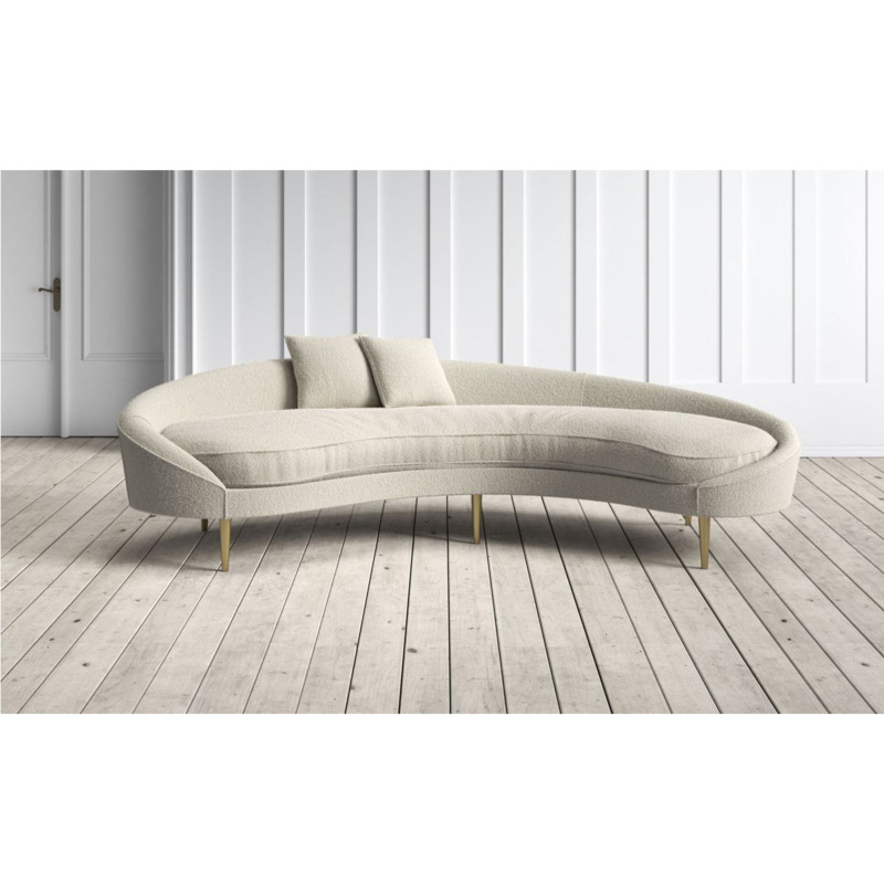 Graham and Green Tiffany Left Hand Facing Sofa in Chalk Bouclé by Graham & Green