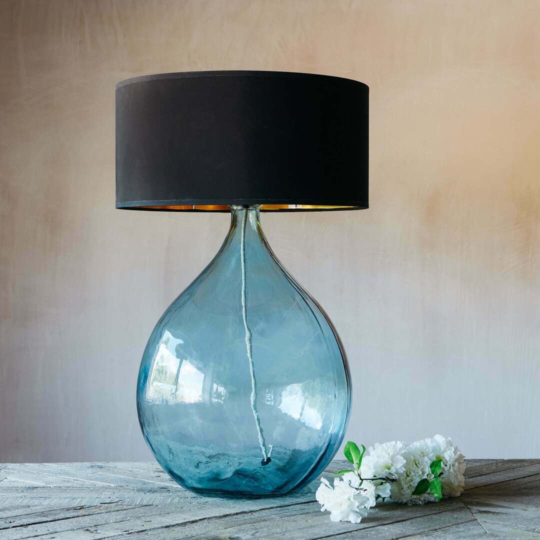 Extra Large Round Glass Table Lamp Base Large Glass Lamp Etsy UK
