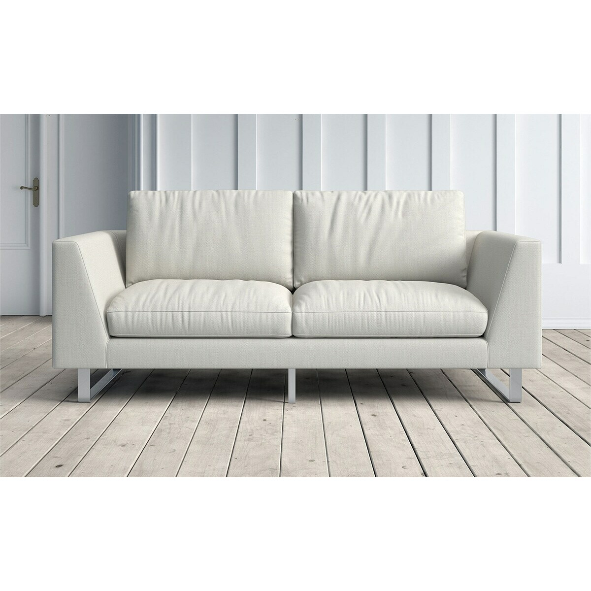 Graham and Green New York 2 Seater Sofa in Light Beige Caleido by